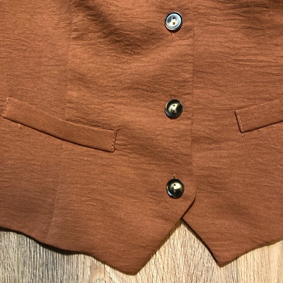 Brown Button-Up Vest - Picture 5 of 8